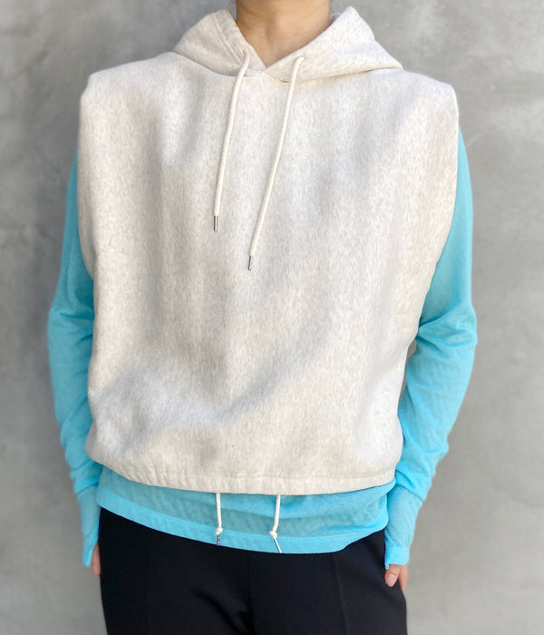 PHEENY/ATHLETIC FLEECE N/S HOODIE(OATMEAL)