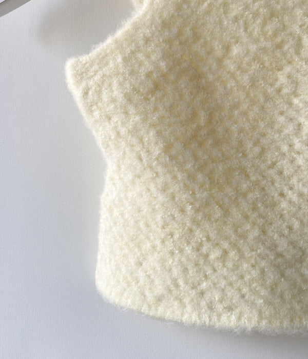 FUMIKA_UCHIDA/STRETCH MESH KNITTED BRA TOP&ARM WORMERS(LIGHT YELLOW)