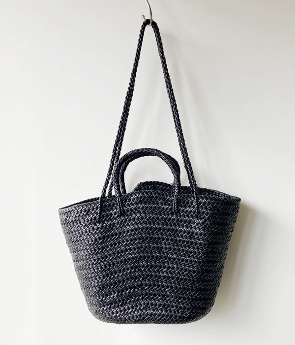 Aeta Basket M shoulder bag/blackレザーバスケット