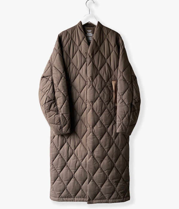 PHEENY/NYLON RIP QUILTING COAT(MOCHA)