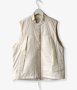 PHEENY/NYLON RIP PADDING VEST(IVORY)