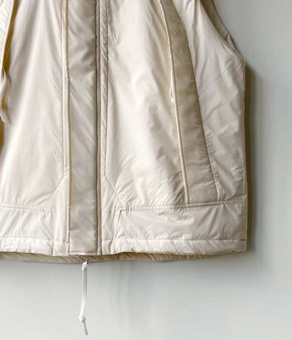 PHEENY/NYLON RIP PADDING VEST(IVORY)