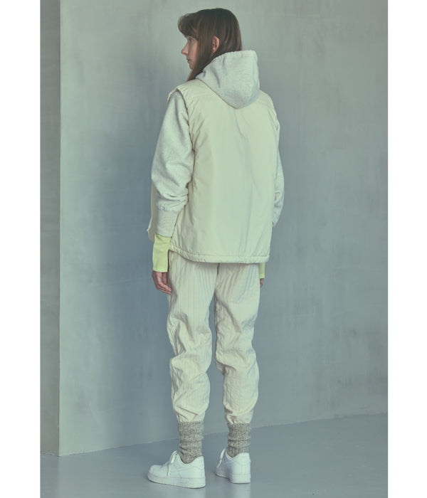 PHEENY/NYLON RIP PADDING VEST(IVORY)