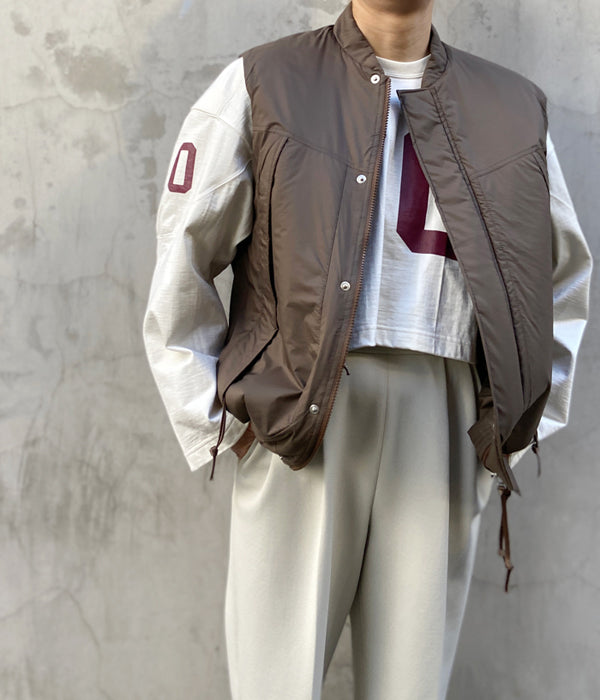 PHEENY/NYLON RIP PADDING VEST黒 PHEENY/NYLON RIP PADDING VEST(BLACK)