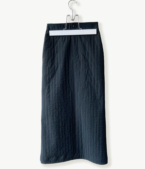 PHEENY/QUILT LIKE SKIRT(BLACK)