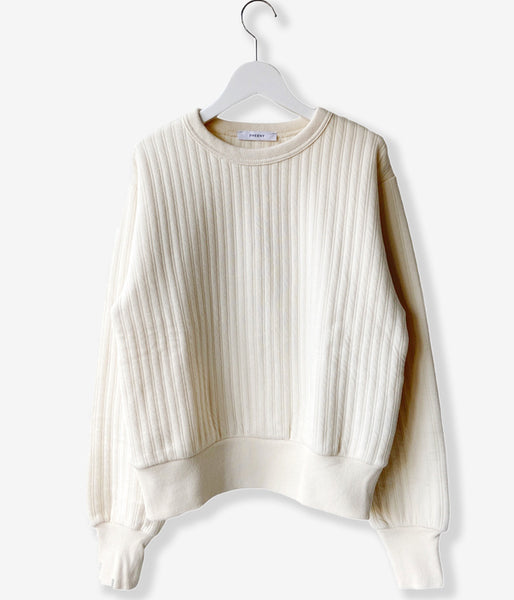PHEENY/QUILT LIKE JERSEY POLLOVER(IVORY)