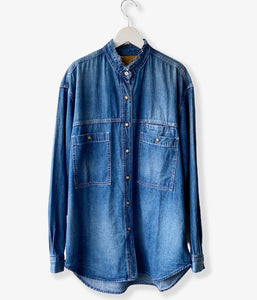 nowos/DENIM SHIRT(INDIGO)