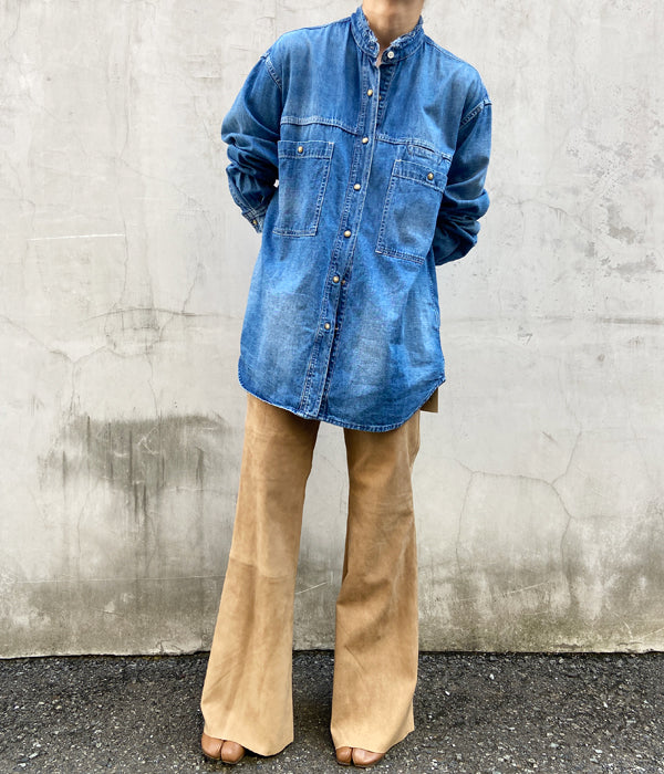 nowos/DENIM SHIRT(INDIGO)