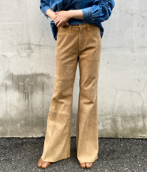 nowos/SUEDE PANTS(BEIGE)