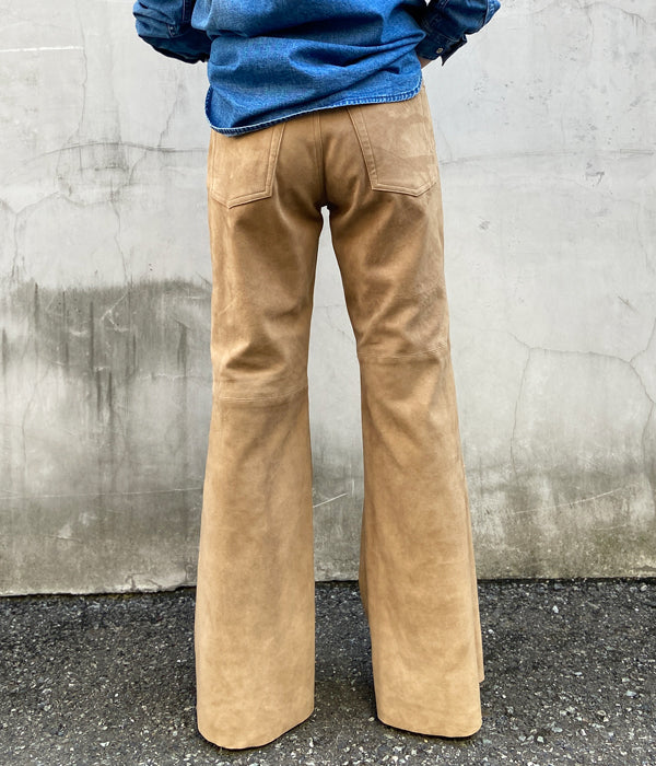 未使用 nowos ノーウォス 2024AW コットン パンツ M ベージュ nowos