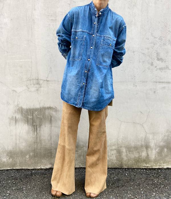 nowos/SUEDE PANTS(BEIGE)