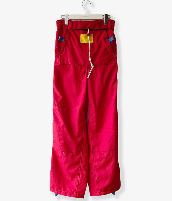 FUMIKA_UCHIDA/NYLON DOUBLE KNEE OVER PANTS(RED)