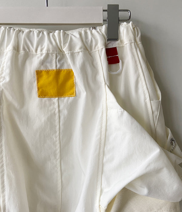 FUMIKA_UCHIDA/NYLON WAIST POCKET MINI SKIRT(WHITE)