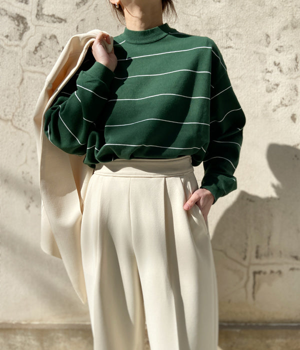 pheeny フィーニー ボーダー トップス トレーナー グリーン 美品 長袖 pheeny フィーニー ボーダー トップス トレーナー グリーン 美品 長袖