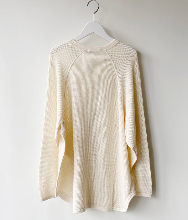 PHEENY/BASKET MESH L/S(IVORY)