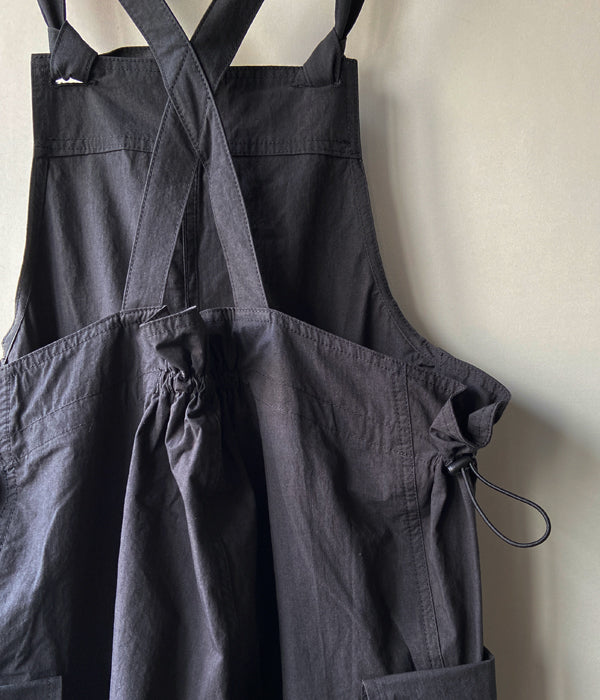 PHEENY SALVAGE TROUSERS フィーニー オーバーオール PHEENY/COTTON NYLON DUMP SALVAGE TROUSERS(BLACK)