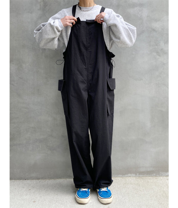 PHEENY/COTTON NYLON DUMP SALVAGE TROUSERS(BLACK)