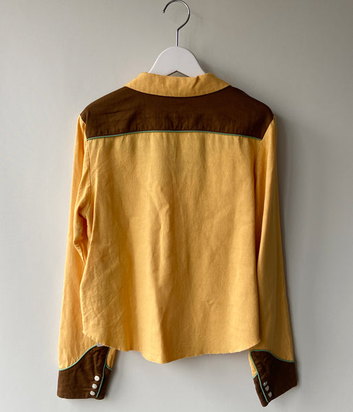 nowos/WESTERN SHIRTS(YELLOW)