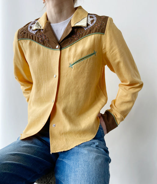 nowos/WESTERN SHIRTS(YELLOW)