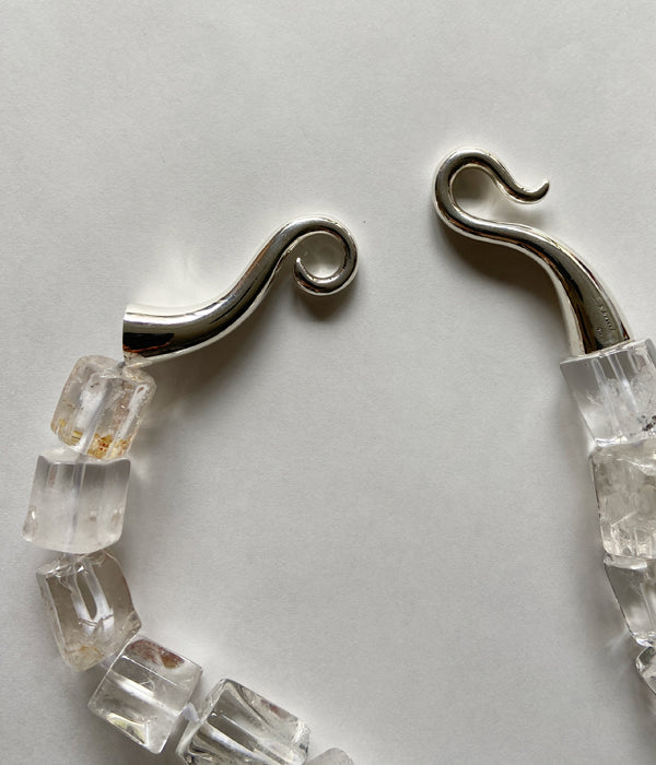 R.ALAGAN/CRYSTAL WATER NECKLACE(CLEAR)