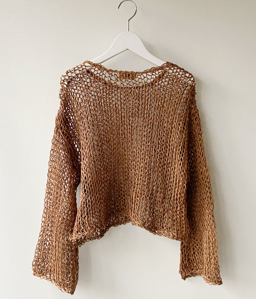 nowos/LOOSE SWEATER(BROWN)