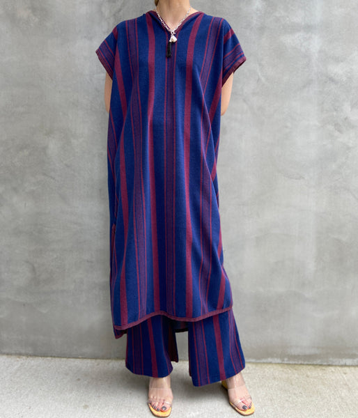 PHEENY/PILE BORDER PONCHO DRESS