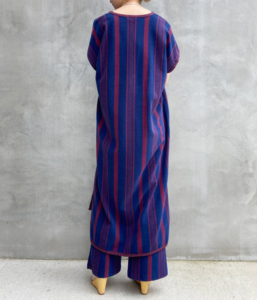 PHEENY/PILE BORDER PONCHO DRESS