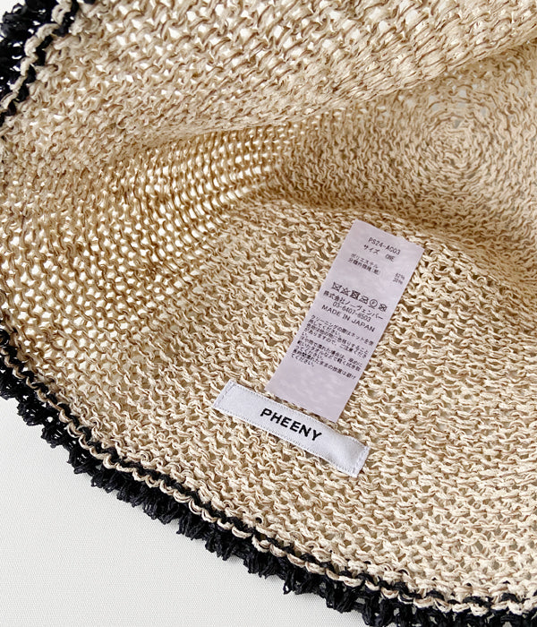 帽子 paper touch cloche hat_pheeny PHEENY/PAPER TOUCH CLOCHE HAT