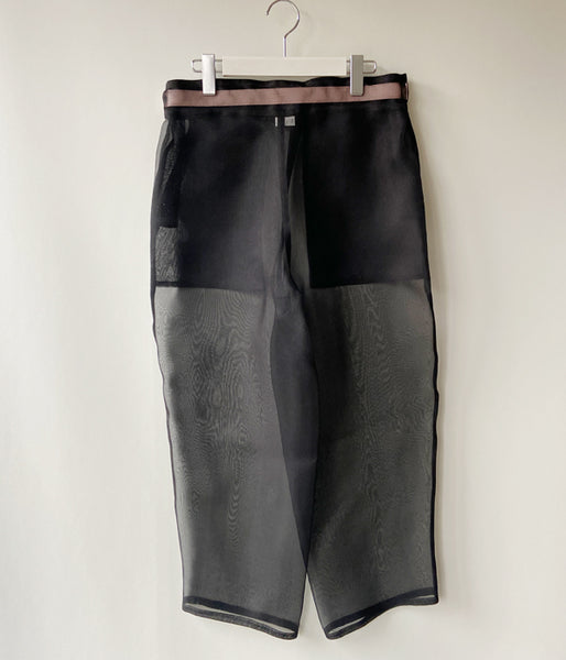 FUMIKA_UCHIDA/ORGANZA OVER PANTS(BLACK)