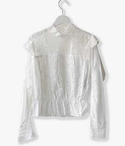 nowos/VICTORIAN BLOUSE(WHITE)