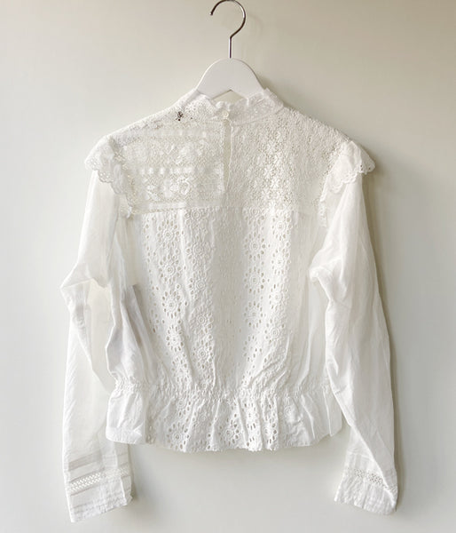 nowos/VICTORIAN BLOUSE(WHITE)