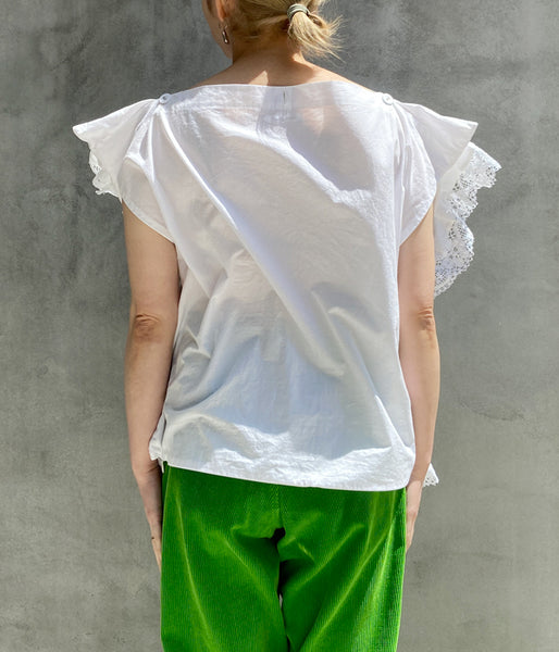 FUMIKA_UCHIDA/LAWN CUSHION TOP_OVERSIZED(WHITE)