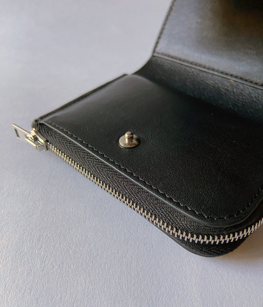 Aeta/SMOOTH LEATHER FOLDED WALLET(BLACK)