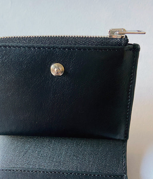 Aeta/SMOOTH LEATHER FOLDED WALLET(BLACK)