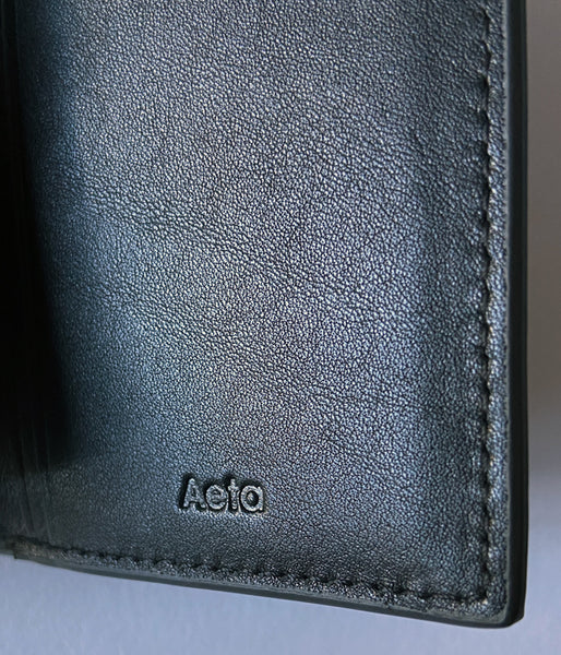 Aeta/SMOOTH LEATHER FOLDED WALLET(BLACK)