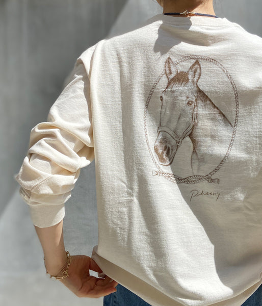 PHEENY/"HORSE" L/S(IVORY)