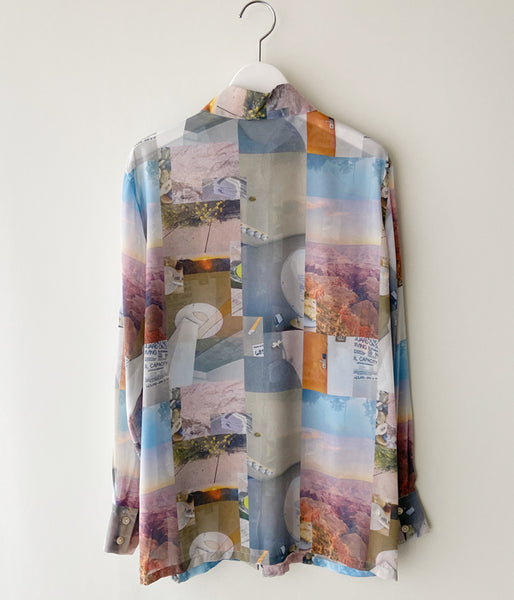 PHEENY/PRINT CHIFFON SHIRT(MULTI)