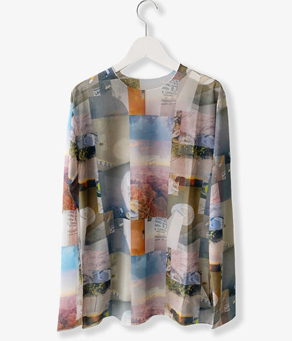 PHEENY/PRINT JERSEY CREW NECK(MULTI)