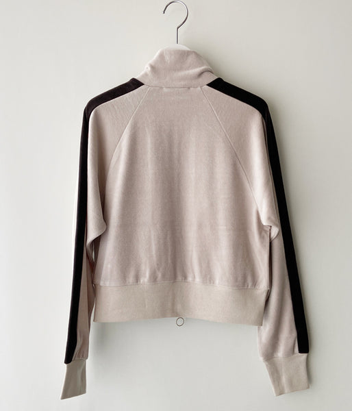 PHEENY/COTTON VELOURS ZIP JACKET(IVORY)