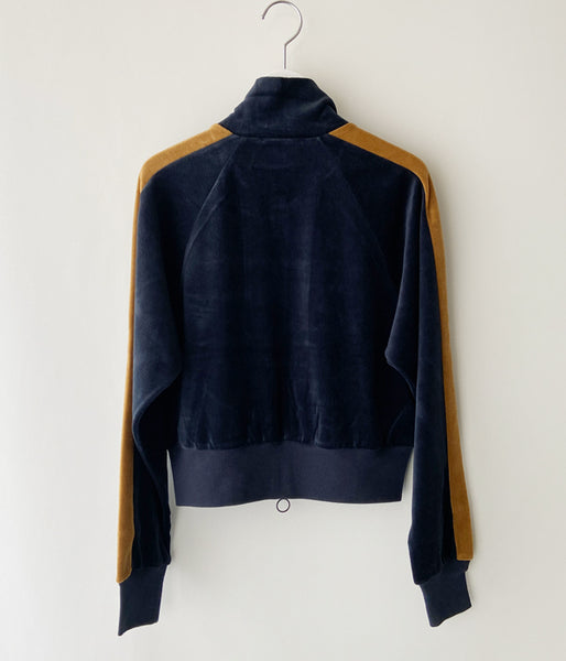 PHEENY/COTTON VELOURS ZIP JACKET(NAVY)