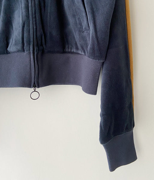 PHEENY/COTTON VELOURS ZIP JACKET(NAVY)