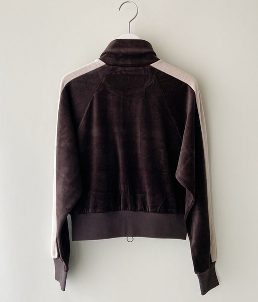 PHEENY/COTTON VELOURS ZIP JACKET(BROWN)