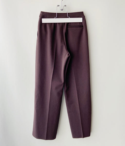 PHEENY/AMUNZEN 2 TUCK WIDE PANTS(BROWN)