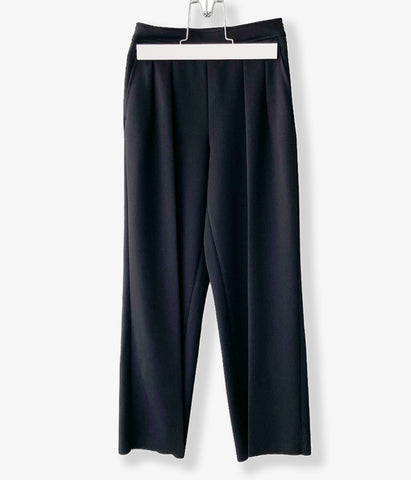 PHEENY/AMUNZEN 2 TUCK WIDE PANTS(BLACK)