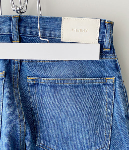 PHEENY/VINTAGE DENIM SEMI FLARED PANTS(INDIGO)