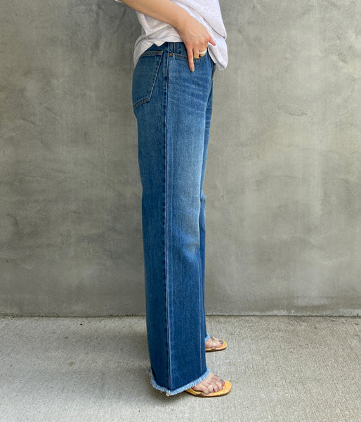 PHEENY/VINTAGE DENIM SEMI FLARED PANTS(INDIGO)