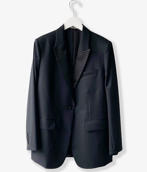 nowos/PEAK LAPEL JACKET(BLACK)