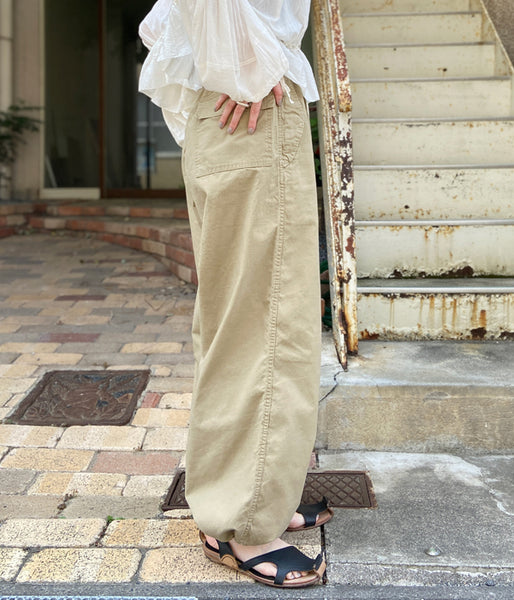 nowos/COTTON PANTS(BEIGE)