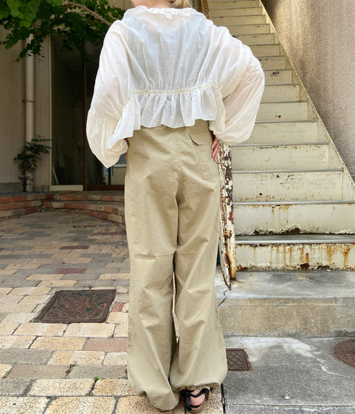 nowos/COTTON PANTS(BEIGE)