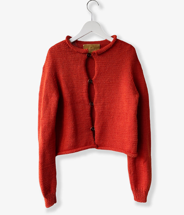 nowos/SHORT CARDIGAN(ORANGE)